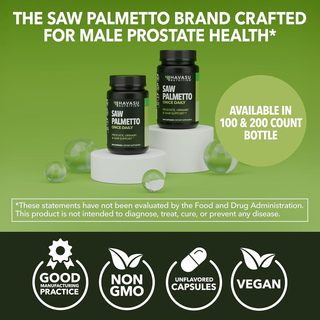 Saw Palmetto - Suplemento para la salud de la próstata para hombres...