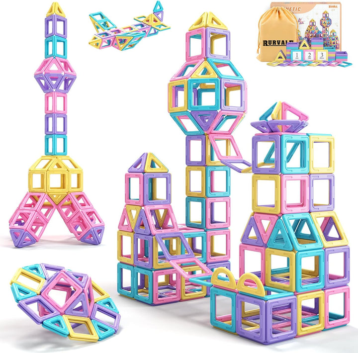 Juguetes para niñas pequeñas, azulejos magnéticos 44 piezas, ideas...