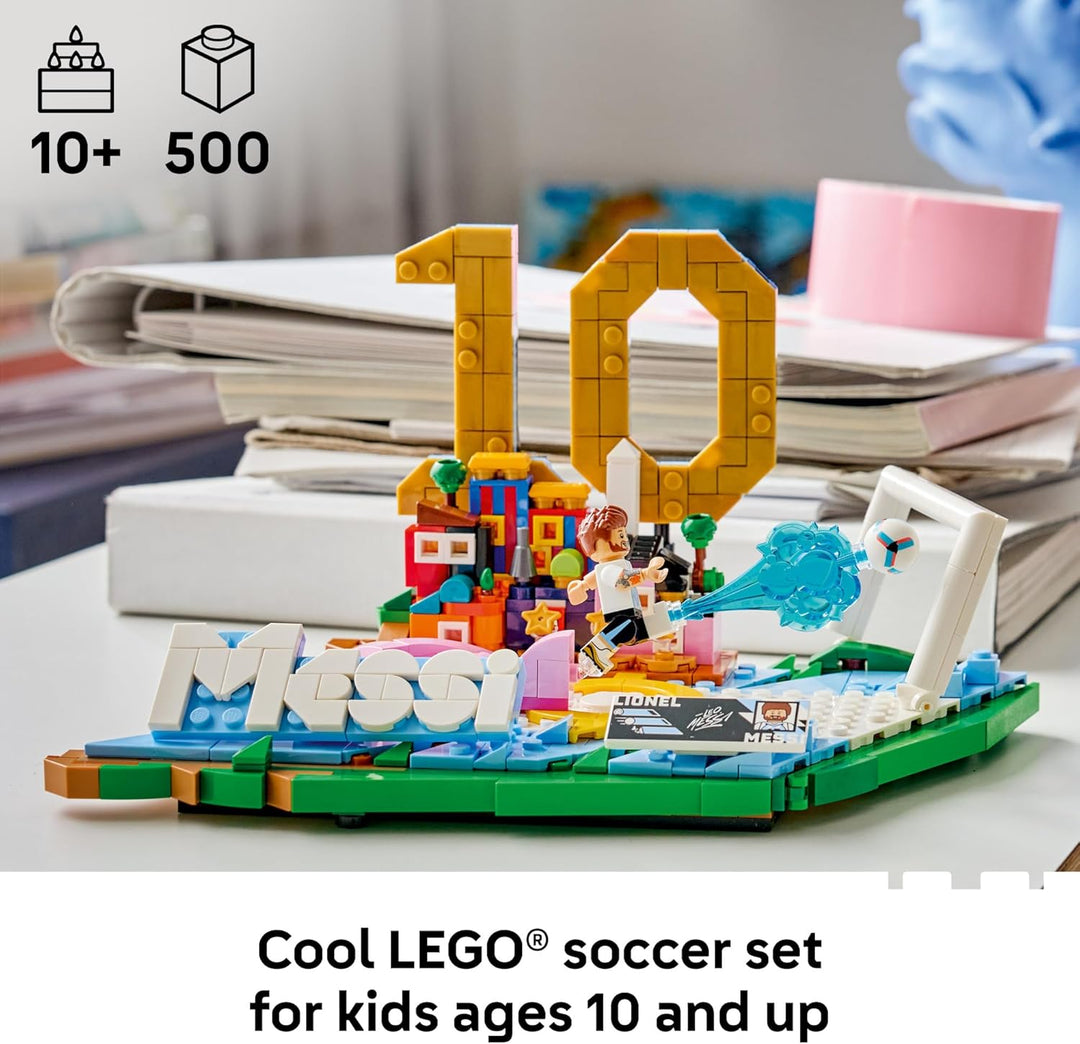 LEGO Editions Lionel Messi - Juego de coleccionista, juguete de con...