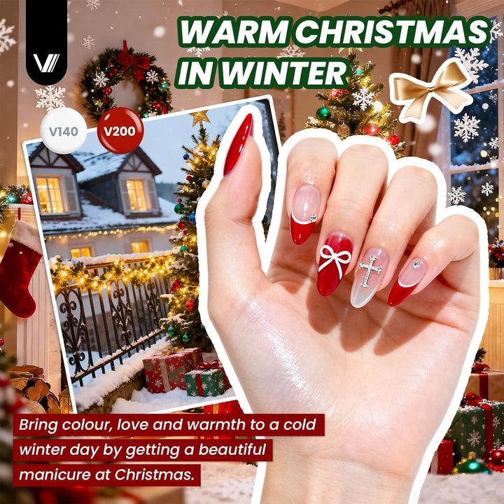 VANREESA Kit de 84 Piezas de Esmalte de Uñas en Gel con Luz UV y Pu...