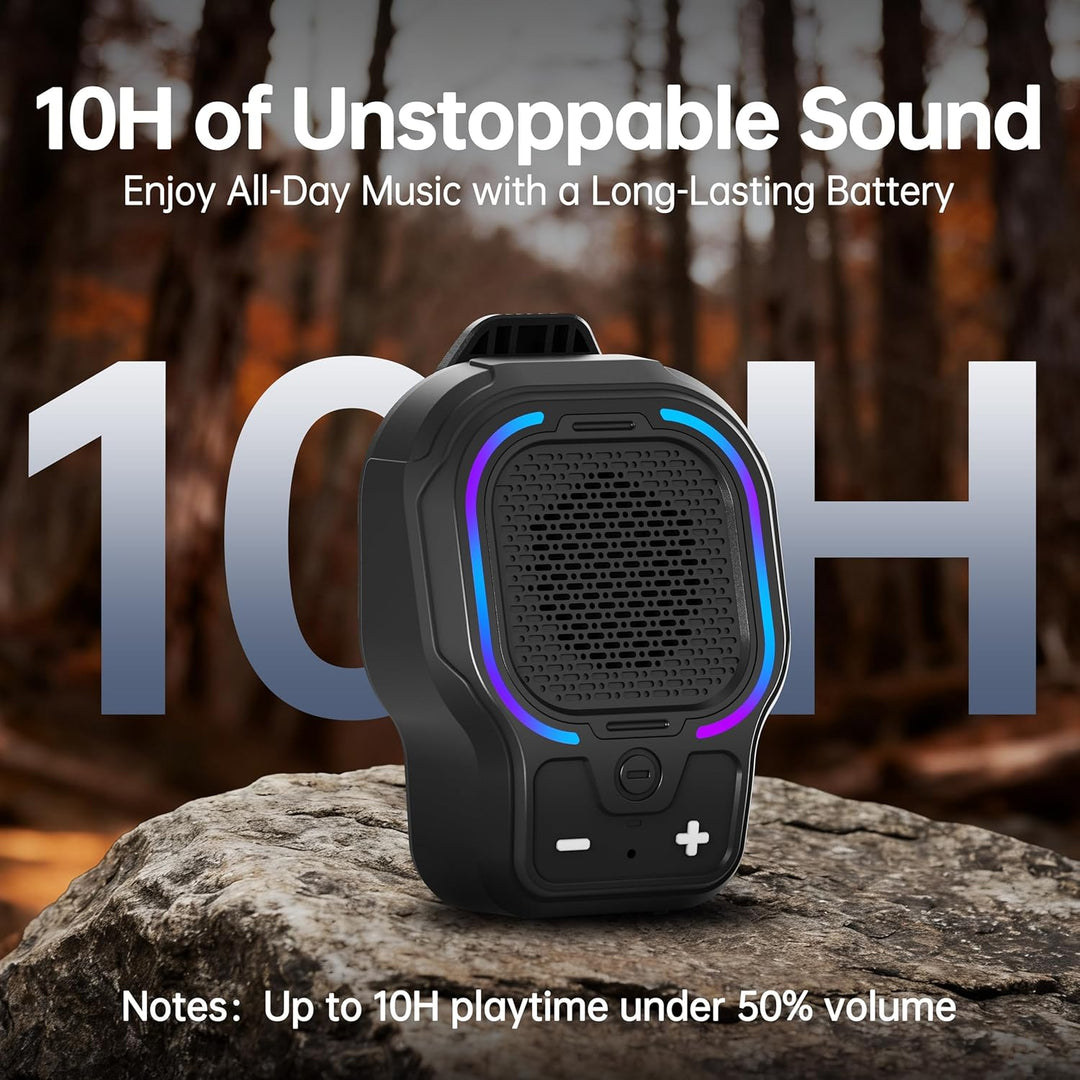Altavoz Bluetooth portátil, altavoz inalámbrico portátil con clip m...