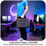 CASEMATIX - Funda rígida para laptop de 15.6 pulgadas, funda de tra...