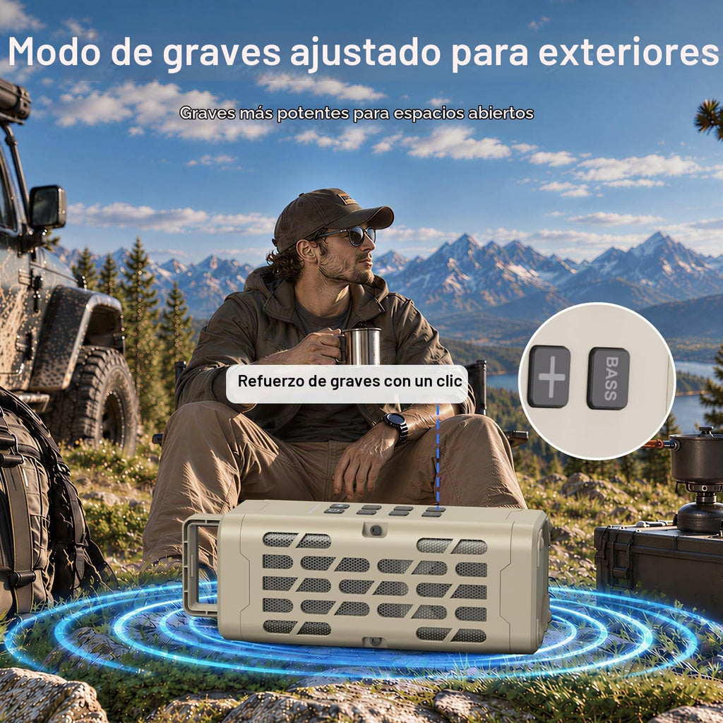 Energizer Altavoz Bluetooth portátil, magnético rugoso, impermeable