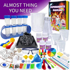 UNGLINGA 150 Experimentos Kit de Ciencias para Niños y Niñas, Juguetes Kit S.T.E.M Ideas de Regalos Cumpleaños Navidad, Química Romper Geodas, Volcán, Proyecto de Actividades Educativas de Física