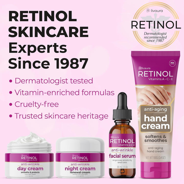 LIVAURA Retinol - Máscara de hoja antienvejecimiento \u2013 Mascari...