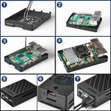 Kit Básico SANOOV para Raspberry Pi 5 4GB RAM con Enfriador Activo,...