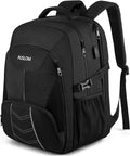 Mochila extra grande para hombres 55L, 18.4 pulgadas, mochila de viaje para portátil con puerto de carga USB, mochila de computadora de gran capacidad para vuelos de negocios, aprobada por TSA