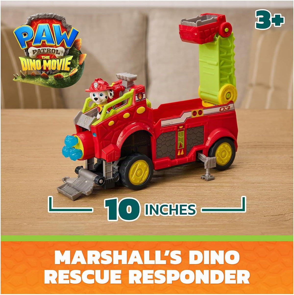 PAW Patrol: Dino Movie, Dino Rescue Responder, Firetruck Toy Car