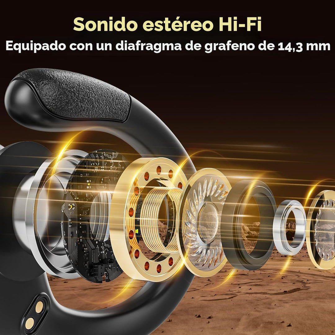 HAOYUYAN Auriculares inalámbricos, auriculares Bluetooth deportivos...