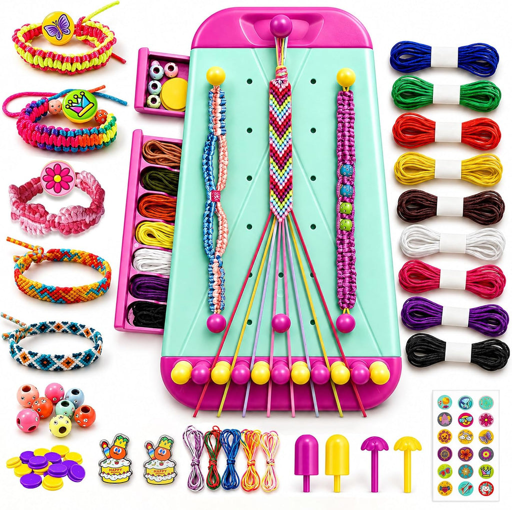 Wolfbird Kit de fabricación de pulseras de la amistad para niños de 8 a 12 años, para hacer pulseras y manualidades, regalo de cumpleaños