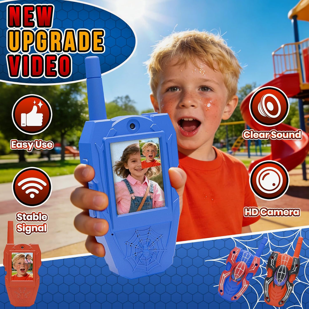 FUTESI Walkie Talkies de video para niños, paquete de 2, Walkie Tal...