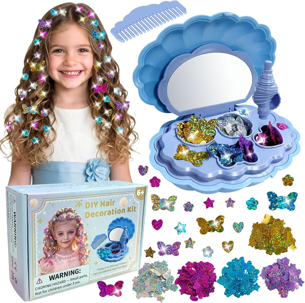 AOSITE Kit de sellado de gemas para el cabello para niñas de 3 a 12 años
