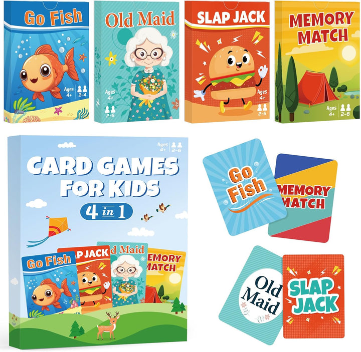 Etyishe Juegos de cartas para niños pequeños Go Fish Old