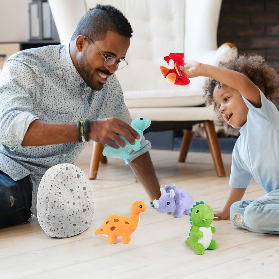 BenBen Animales de peluche de dinosaurio, juego de 5 muñecas pequeñ...