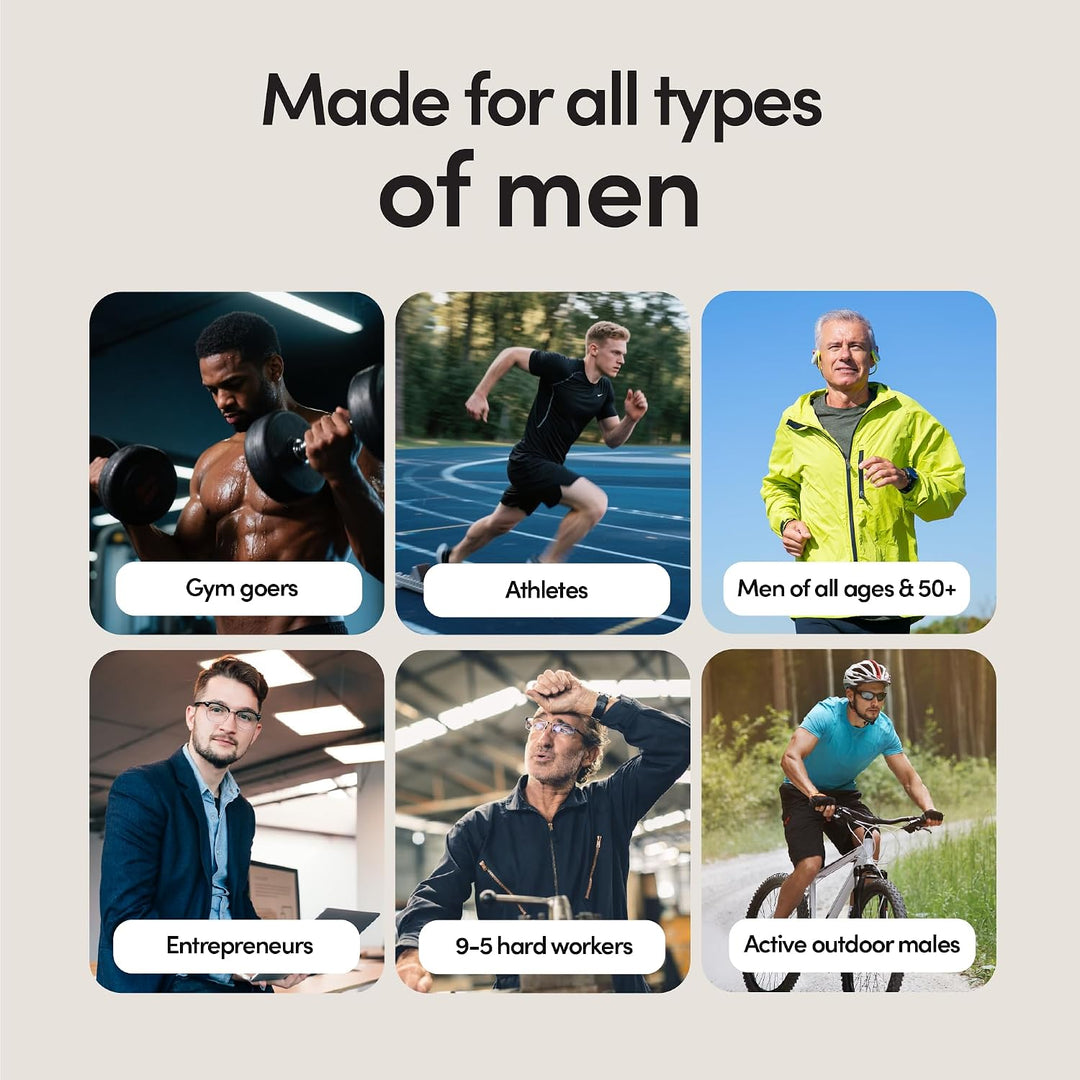Alpha Tribe Multivitamínico para hombres con musgo marino, aceite d...