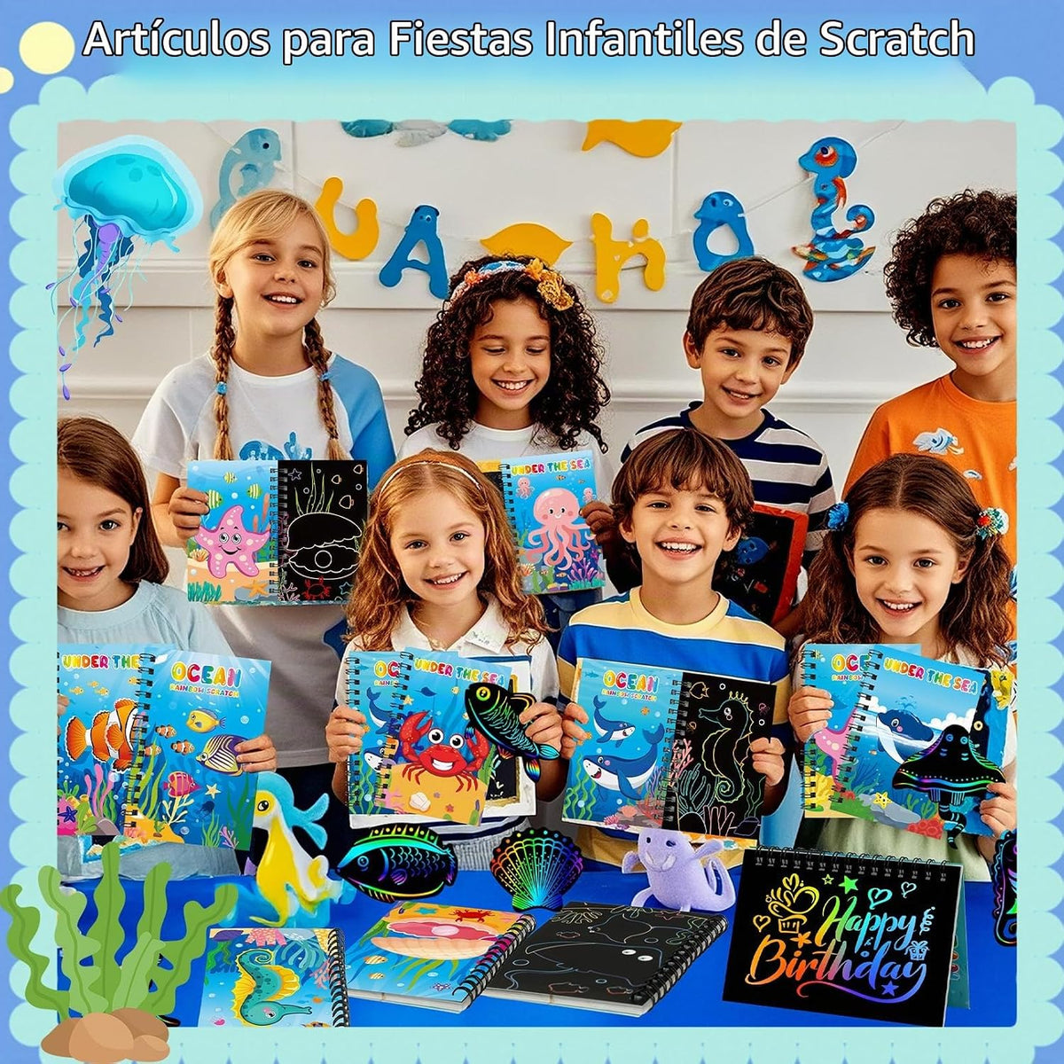 Paquete de 24 libros para colorear y tarjetas para colorear y tarjetas para niños