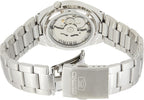 Seiko Reloj casual automático japonés de acero inoxidable de 5' para hombre, color: esfera negra (Modelo: SNK617), Tono-plateado, Reloj automático