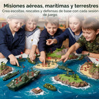 3 otters Set de 360 FIGURAS de Soldados, Figuras de Acción Militares con Portaaviones