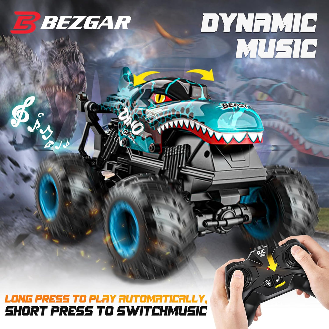 BEZGAR Monster Truck Toys - Camiones monstruo a control
