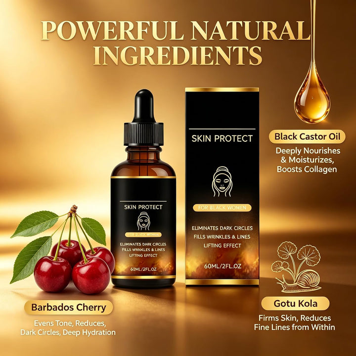 Walker Skin Protect Serum para mujeres negras, reduce arrugas y lín...