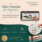 Bradove Beginner Embroidery Kit para Adults y Kids