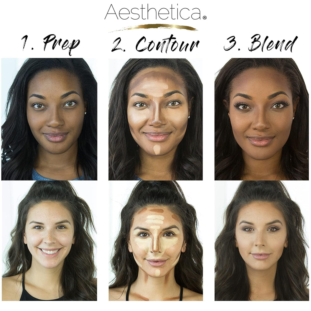Crema de contorno, para resaltar, set de maquillaje, base para cont...