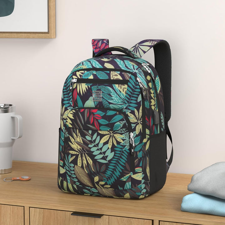 Mochila para Laptop Volher, Hoja, 15,6 pulg., Computadora portátil