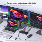 iVANKY - Estación de acoplamiento triple DisplayLink 14 en 1 para MacBook Pro/Mac Dock