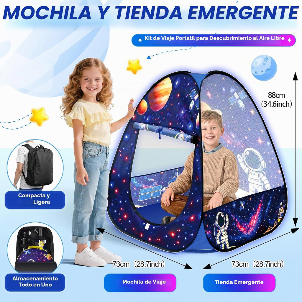 Kit de telescopio portátil de 3.150 in para adultos y niños con