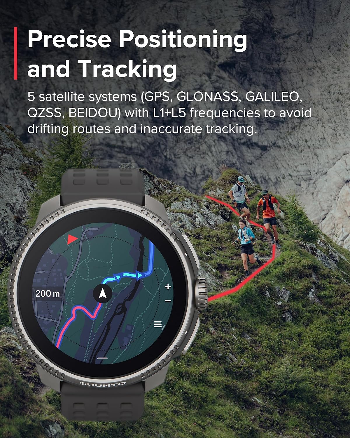 SUUNTO Raza: Reloj deportivo GPS, pantalla color AMOLED grande y