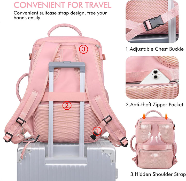 Mochila de viaje Beraliy aprobada por aerolíneas, equipaje de mano...