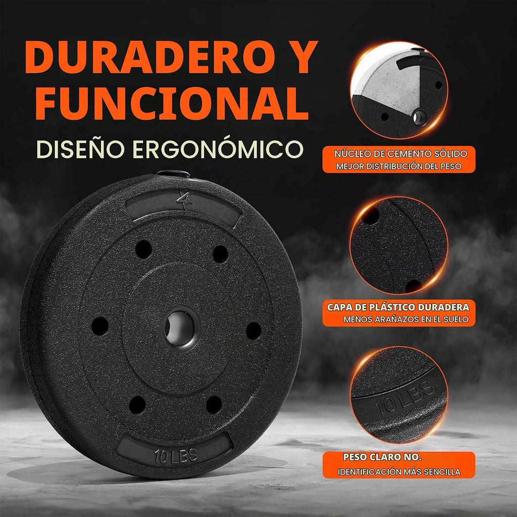 Yes4All Barras Curl y Rectas, Barras Estándar y Olímpicas para Entrenamiento de Fuerza en Casa