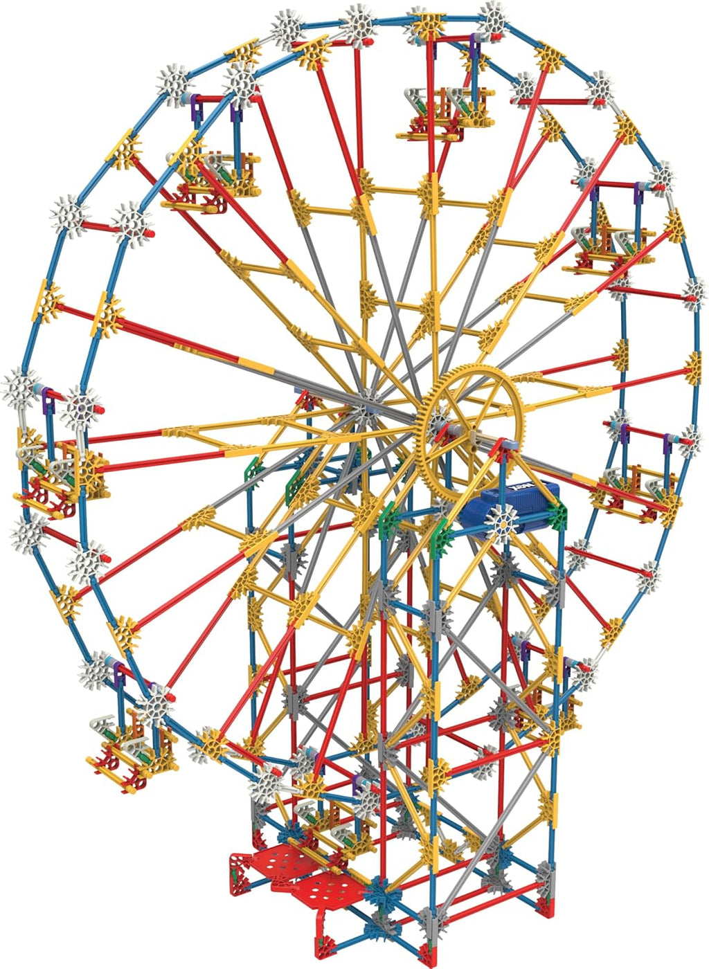 K'Nex Set para construir de parque de atracción 3 en 1 con motor, 744 piezas