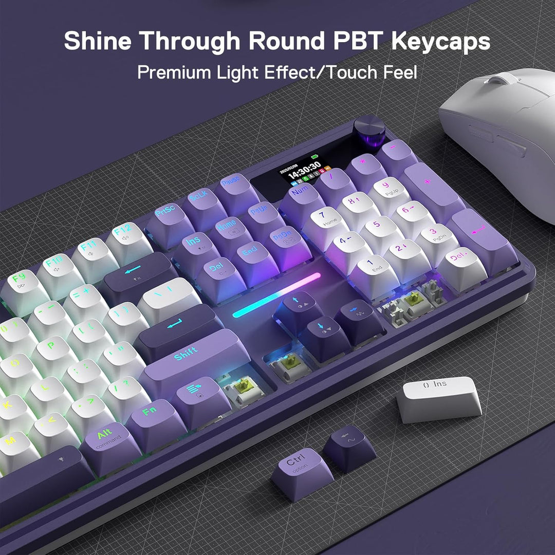 Redragon K762 Wireless Gasket Gaming Keyboard w\/Hype Screen &amp;...