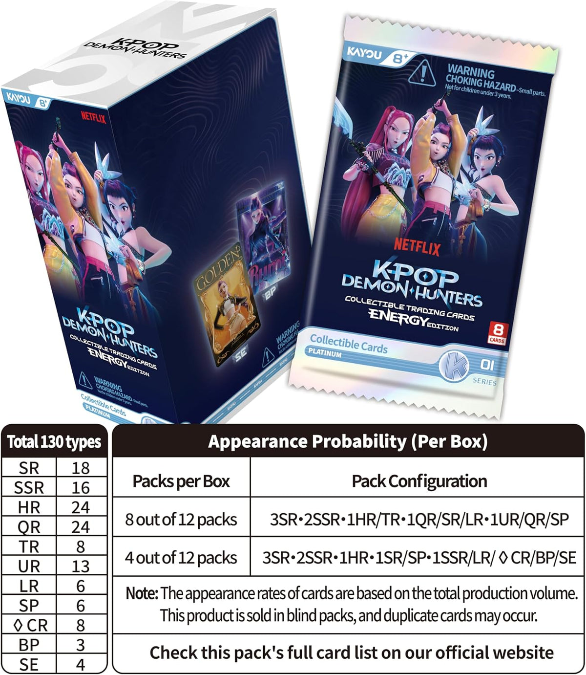 Kpop Demon Hunters - Tarjetas coleccionables edición energética