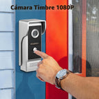 Sistema de intercomunicación de timbre de video con cable 1080P con