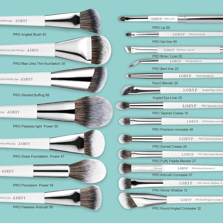 LORYP Juego de brochas de maquillaje profesionales suaves sintético...
