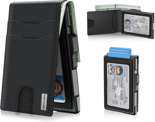 umoven Cartera para hombre \u2013 Funda desplegable, ranura para ef...