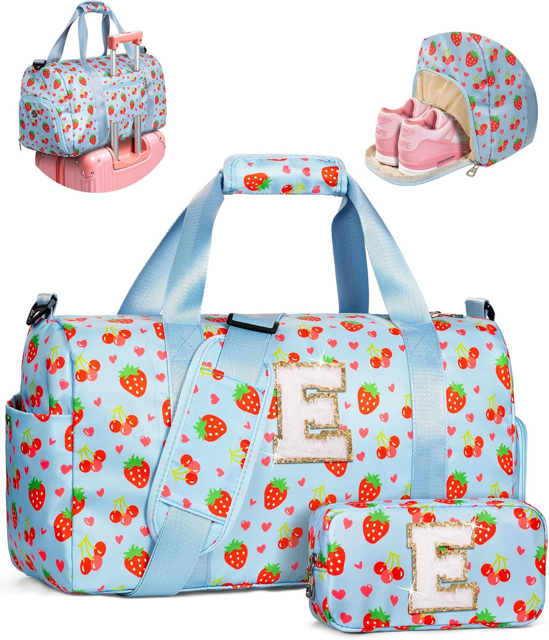 Elilier Regalos para Niñas, Bolsa de Lona Inicial para Niños, Linda...