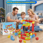 Juego de tren eléctrico para niños, 141 piezas (92 pistas + 2 autos) juego de tren magnético para niños pequeños, juguetes STEM regalos de cumpleaños para niños de 3 a 12 años, kits de pista de