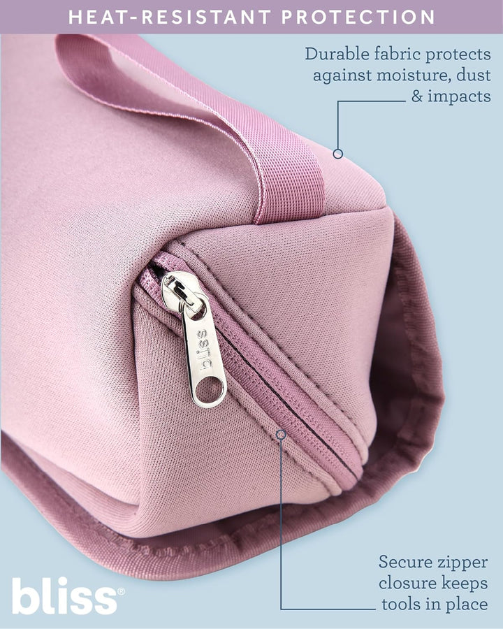Bliss Bolsa de herramientas de calor de viaje para mujer, ligera, r...