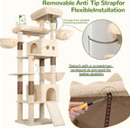 Globlazer Árbol para gatos Maine Coon extragrande de 83 pulgadas, F83J