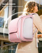 Pecute Mochila para gatos,Mochila de burbujas para gatos de gran espacio