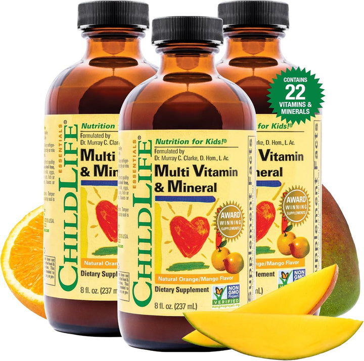ChildLife Essentials Multivitamínico y mineral para niños, vitamina...