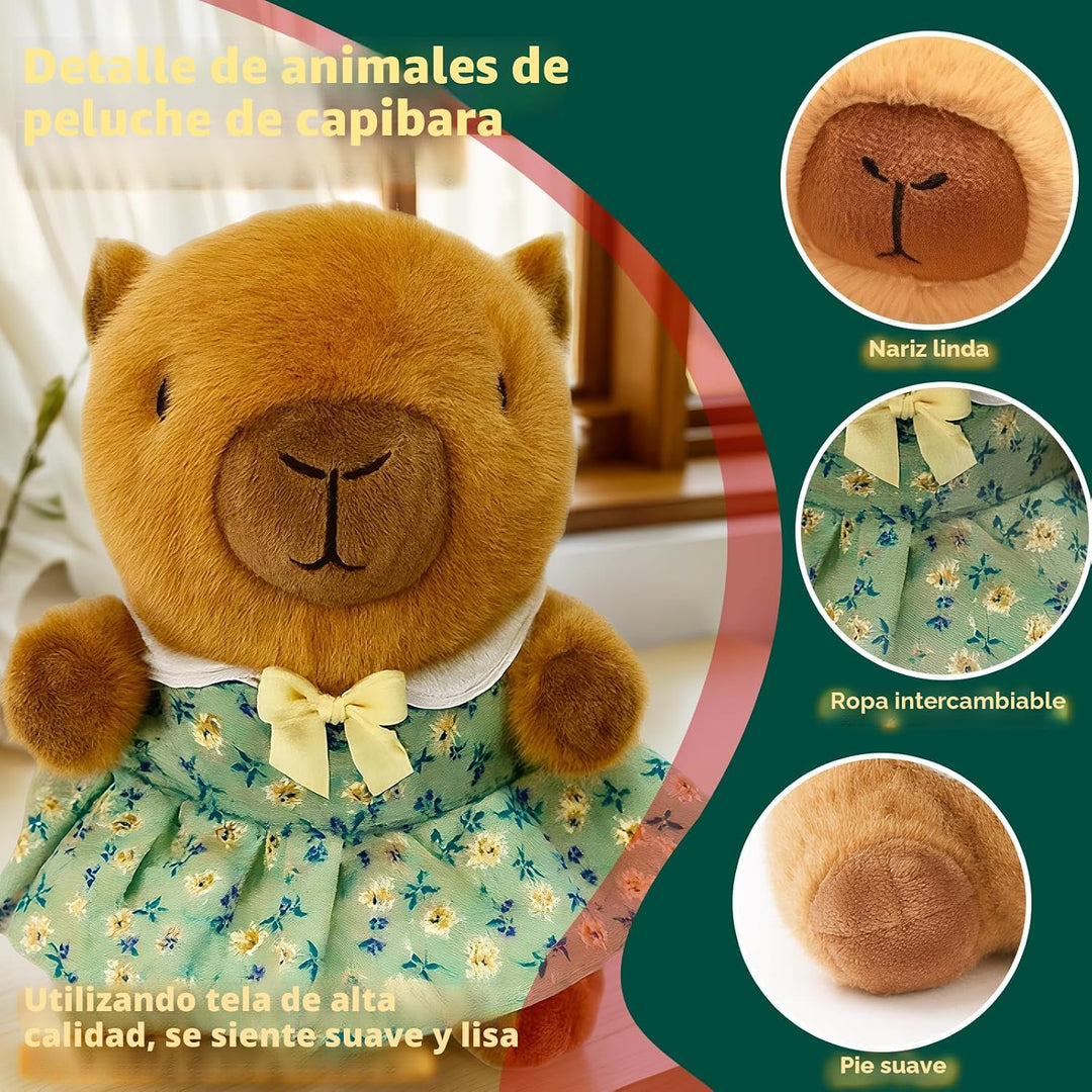 TITQWOP Juego de 9 piezas de peluche Capybara adecuado para niños y...