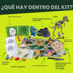 4M STEAM Dinosaur World Exploration| Kit de ciencia práctica con figuras de dinosaurios y experimentos fósiles para niños a partir de 5 años - Juguete educativo de paleontología regalo