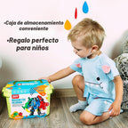 SOMMER Juego de vehículos magnéticos 5 en 1, mezcla y combina el kit de