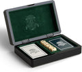 Preston Lane Chester Caja de juego de madera - Juego de cartas y dados