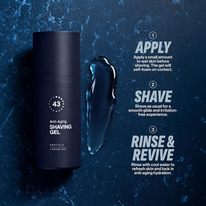 Particle Gel de afeitar antienvejecimiento para hombres, ayuda a re...