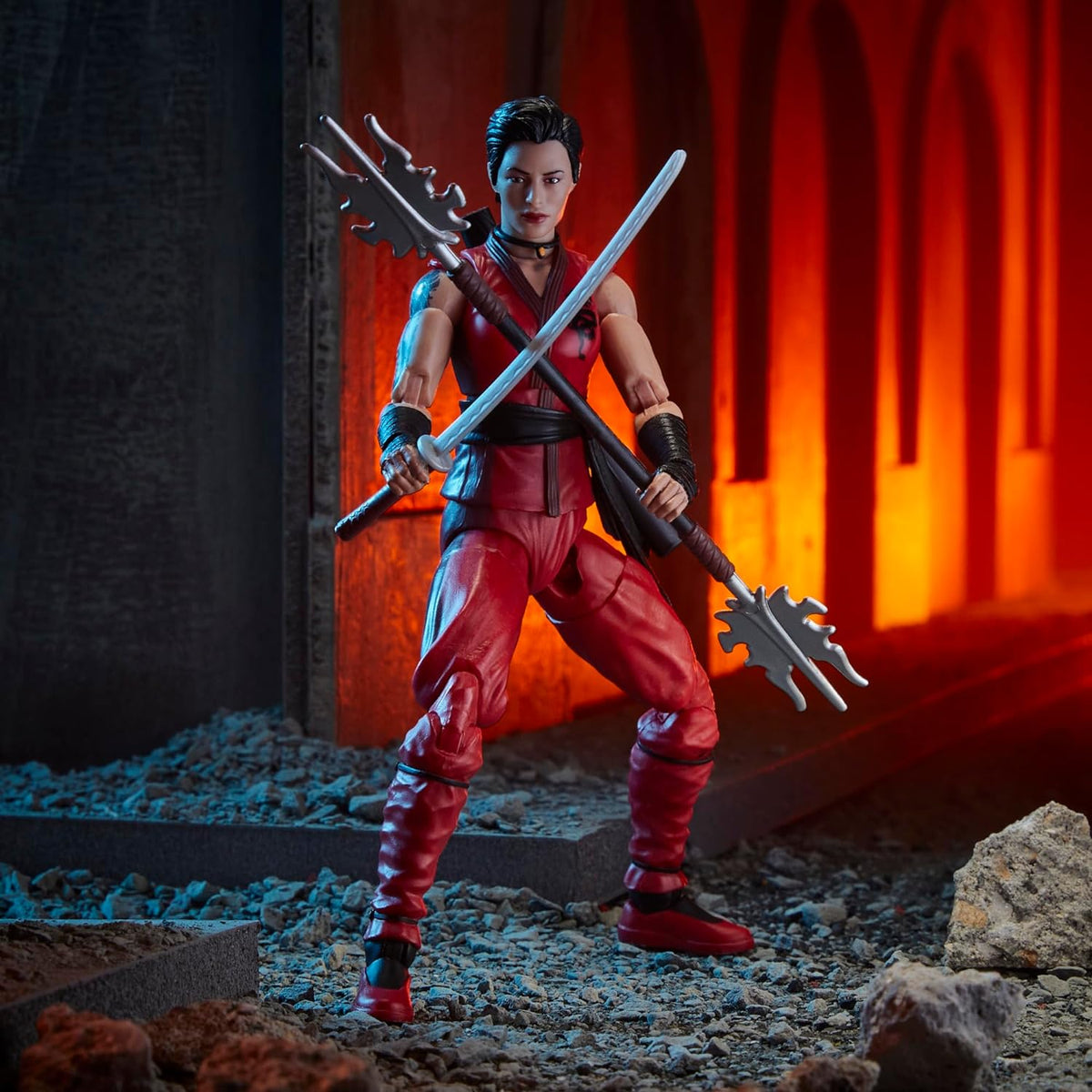G.I. Joe Classified Series #124, Kim Jinx Arashikage, figura de acción coleccionable ninja de 6 pulgadas con 7 accesorios